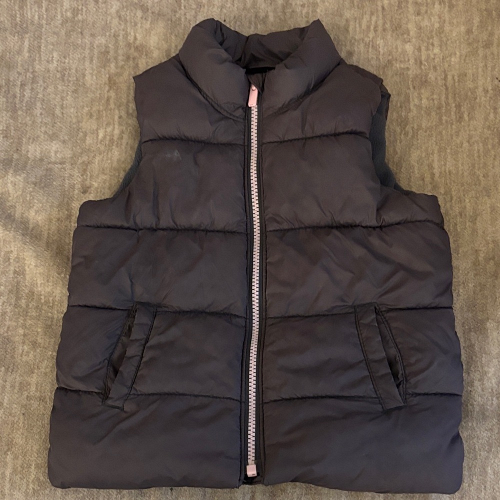 Old Navy Puffer Vest with Pink Accents
